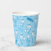 HET JAAR ZONDER EEN SANTA CLAUS™-sneeuwbuispatroon Papieren Bekers (Achterkant)