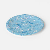 HET JAAR ZONDER EEN SANTA CLAUS™-sneeuwbuispatroon Papieren Bordje (Gekanteld)