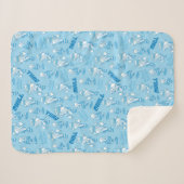 HET JAAR ZONDER EEN SANTA CLAUS™-sneeuwbuispatroon Sherpa Deken (Voorkant (horizontaal))