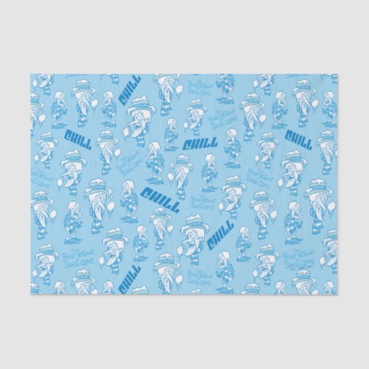 HET JAAR ZONDER EEN SANTA CLAUS™-sneeuwbuispatroon Tissuepapier (Voorkant)