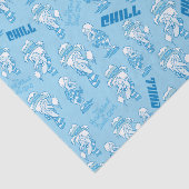 HET JAAR ZONDER EEN SANTA CLAUS™-sneeuwbuispatroon Tissuepapier (Detail)