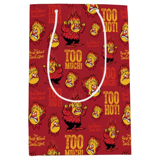 HET JAAR ZONDER EEN SANTA CLAUS™ WARMTEVERENIGD Pa Medium Cadeauzakje (Voorkant)