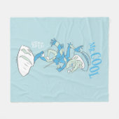 HET JAAR ZONDER SANTA CLAUS™ | de heer Cool Fleece Deken (Voorkant (Horizontaal))