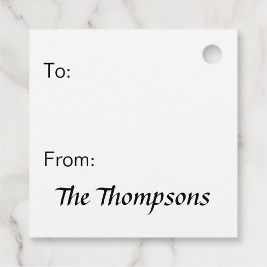 HET JAAR ZONDER SANTA CLAUS™ | Elf Pattern Bedankjes Labels (Achterkant)