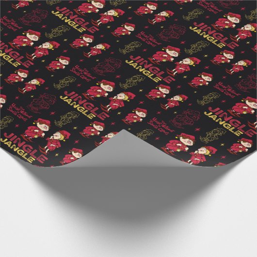 HET JAAR ZONDER SANTA CLAUS™ | Elf Pattern Cadeaupapier (Hoek)