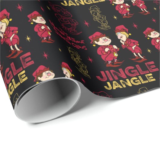 HET JAAR ZONDER SANTA CLAUS™ | Elf Pattern Cadeaupapier (Rol Hoek)