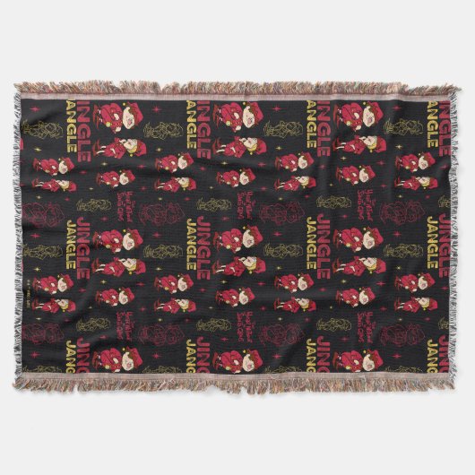 HET JAAR ZONDER SANTA CLAUS™ | Elf Pattern Deken (Voorkant)