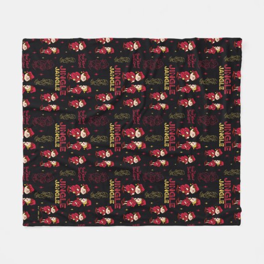 HET JAAR ZONDER SANTA CLAUS™ | Elf Pattern Fleece Deken (Voorkant (Horizontaal))