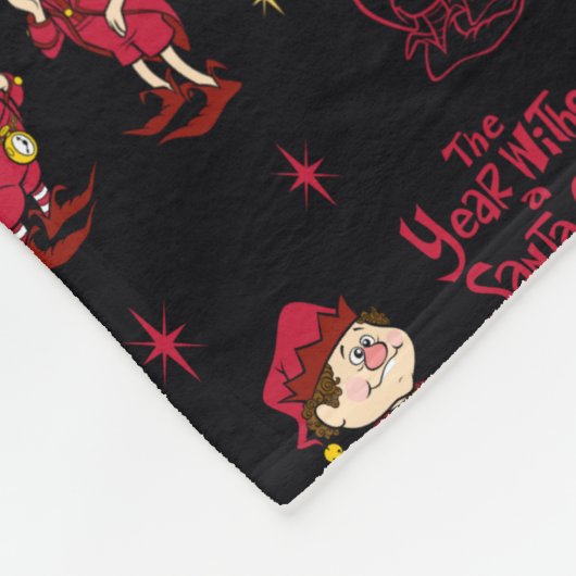 HET JAAR ZONDER SANTA CLAUS™ | Elf Pattern Fleece Deken (Hoek)