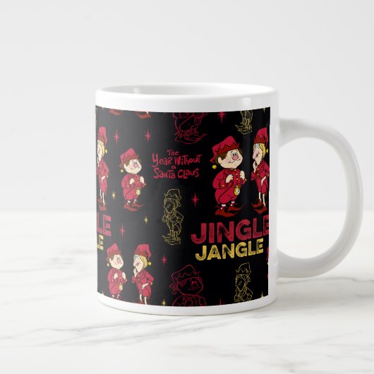 HET JAAR ZONDER SANTA CLAUS™ | Elf Pattern Grote Koffiekop (Rechts)