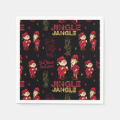 HET JAAR ZONDER SANTA CLAUS™ | Elf Pattern Servet (Voorkant)