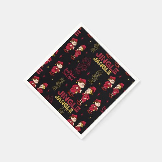 HET JAAR ZONDER SANTA CLAUS™ | Elf Pattern Servet (Hoek)