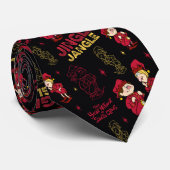 HET JAAR ZONDER SANTA CLAUS™ | Elf Pattern Stropdas (Opgerold)