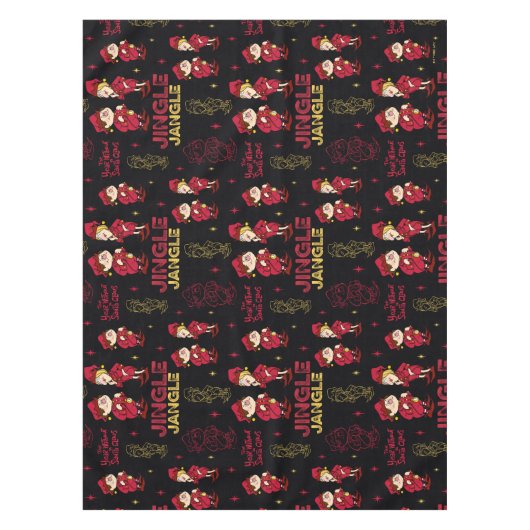 HET JAAR ZONDER SANTA CLAUS™ | Elf Pattern Tafelkleed (Voorkant)