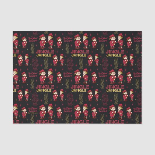 HET JAAR ZONDER SANTA CLAUS™ | Elf Pattern Tissuepapier (Voorkant)