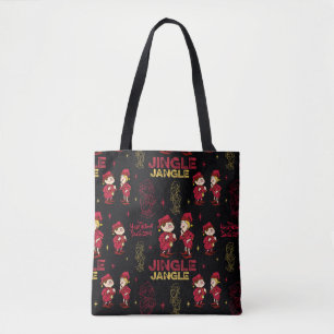 HET JAAR ZONDER SANTA CLAUS™   Elf Pattern Tote Bag
