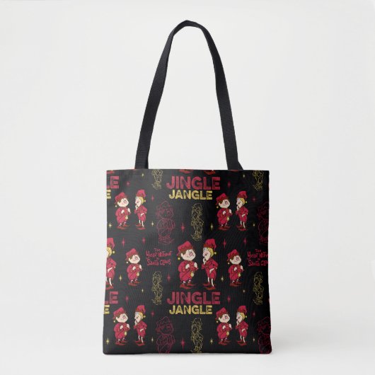 HET JAAR ZONDER SANTA CLAUS™ | Elf Pattern Tote Bag (Voorkant)