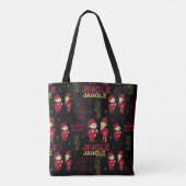 HET JAAR ZONDER SANTA CLAUS™ | Elf Pattern Tote Bag (Achterkant)