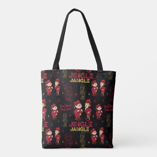 HET JAAR ZONDER SANTA CLAUS™ | Elf Pattern Tote Bag (Achterkant)