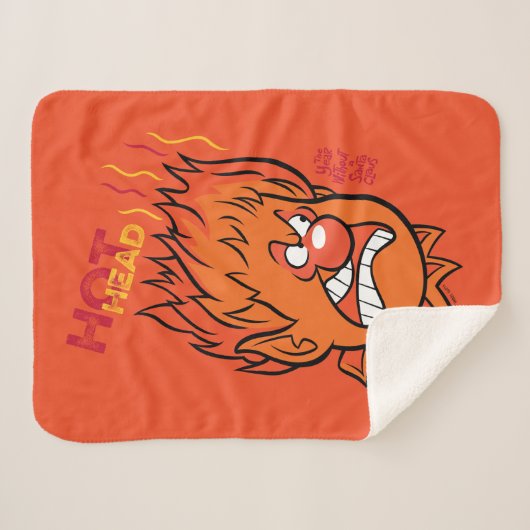 HET JAAR ZONDER SANTA CLAUS™ | Hete kop Sherpa Deken (Voorkant (horizontaal))