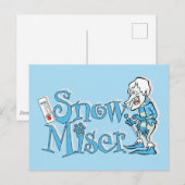 HET JAAR ZONDER SANTA CLAUS™ | Sneeuwpop Briefkaart (Voorkant / Achterkant)