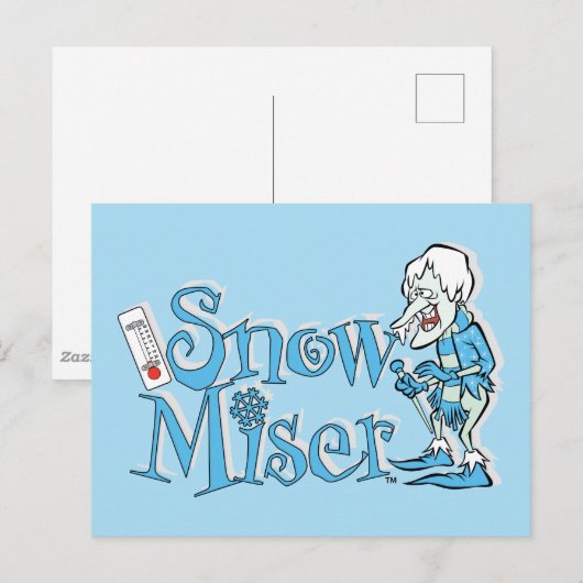 HET JAAR ZONDER SANTA CLAUS™ | Sneeuwpop Briefkaart (Voorkant / Achterkant)