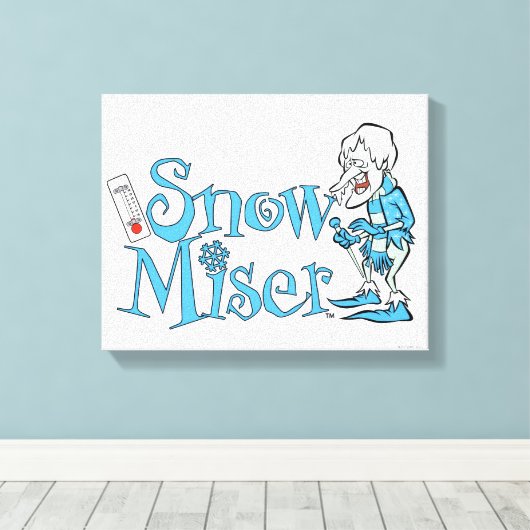 HET JAAR ZONDER SANTA CLAUS™ | Sneeuwpop Canvas Afdruk (Insitu (Houten vloer))