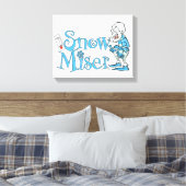 HET JAAR ZONDER SANTA CLAUS™ | Sneeuwpop Canvas Afdruk (Insitu (Slaapkamer))