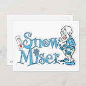 HET JAAR ZONDER SANTA CLAUS™ | Sneeuwpop Feestdagenkaart (Voorkant / Achterkant)