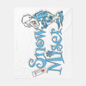 HET JAAR ZONDER SANTA CLAUS™ | Sneeuwpop Fleece Deken (Voorkant)