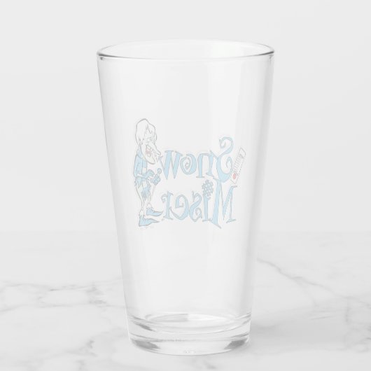 HET JAAR ZONDER SANTA CLAUS™ | Sneeuwpop Glas (Achterkant)