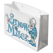 HET JAAR ZONDER SANTA CLAUS™ | Sneeuwpop Groot Cadeauzakje (Achterkant Gekanteld)