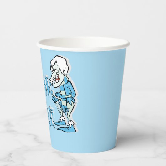 HET JAAR ZONDER SANTA CLAUS™ | Sneeuwpop Papieren Bekers (Achterkant)