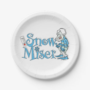 HET JAAR ZONDER SANTA CLAUS™   Sneeuwpop Papieren Bordje
