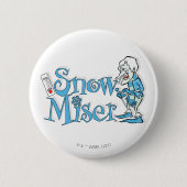 HET JAAR ZONDER SANTA CLAUS™ | Sneeuwpop Ronde Button 5,7 Cm (Voorkant)