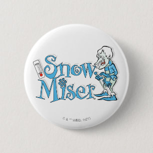 HET JAAR ZONDER SANTA CLAUS™   Sneeuwpop Ronde Button 5,7 Cm