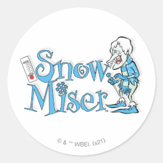 HET JAAR ZONDER SANTA CLAUS™ | Sneeuwpop Ronde Sticker