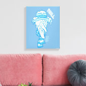 HET JAAR ZONDER SANTA CLAUS™ | Snow Miser Chill Canvas Afdruk (Insitu (Woonkamer))