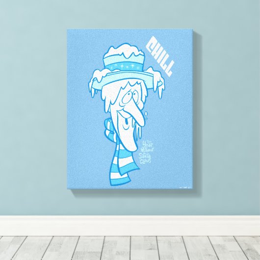 HET JAAR ZONDER SANTA CLAUS™ | Snow Miser Chill Canvas Afdruk (Insitu (Houten vloer))