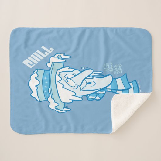 HET JAAR ZONDER SANTA CLAUS™ | Snow Miser Chill Sherpa Deken (Voorkant (horizontaal))