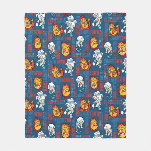HET JAAR ZONDER SANTA CLAUS™ Snowtown Showdown Fleece Deken (Voorkant)