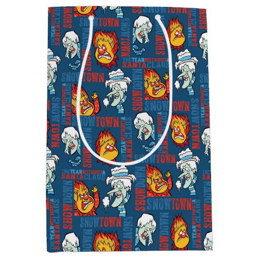 HET JAAR ZONDER SANTA CLAUS™ Snowtown Showdown Medium Cadeauzakje (Voorkant)