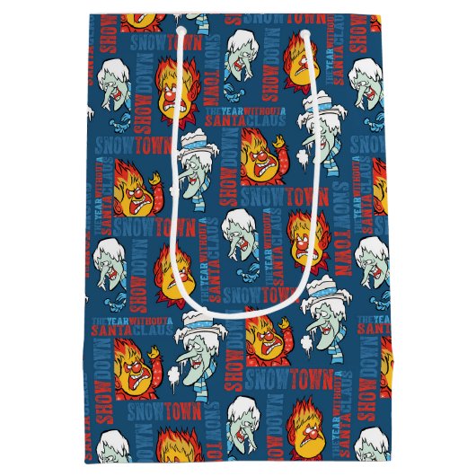 HET JAAR ZONDER SANTA CLAUS™ Snowtown Showdown Medium Cadeauzakje (Achterkant)