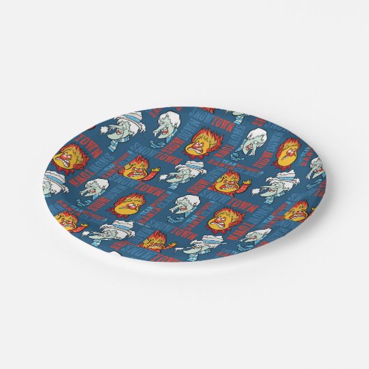 HET JAAR ZONDER SANTA CLAUS™ Snowtown Showdown Papieren Bordje (Gekanteld)