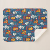 HET JAAR ZONDER SANTA CLAUS™ Snowtown Showdown Sherpa Deken (Voorkant (horizontaal))