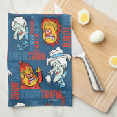 HET JAAR ZONDER SANTA CLAUS™ Snowtown Showdown Theedoek (Quarter Fold)