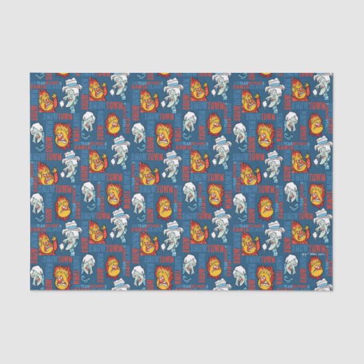 HET JAAR ZONDER SANTA CLAUS™ Snowtown Showdown Tissuepapier (Voorkant)