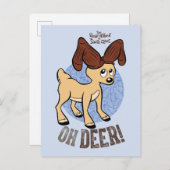 HET JAAR ZONDER SANTA CLAUS™ | Vixen "Oh Deer" Briefkaart (Voorkant / Achterkant)