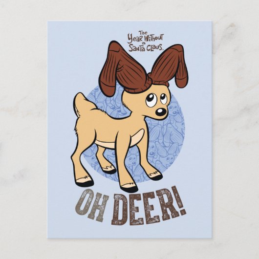 HET JAAR ZONDER SANTA CLAUS™ | Vixen "Oh Deer" Briefkaart (Voorkant)