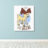 HET JAAR ZONDER SANTA CLAUS™ | Vixen "Oh Deer" Canvas Afdruk (Insitu (Houten vloer))